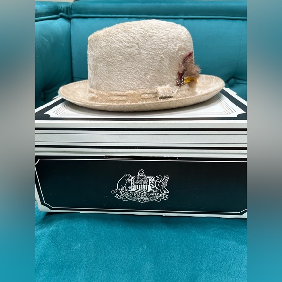 1950’s John B Stetson The Imperial Tan Long Haired Beaver Fur Fedora Size 7/56CM - Picture 10 of 11